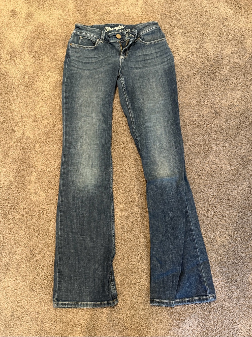 Wrangler Women's Faded Blue Flare Jeans